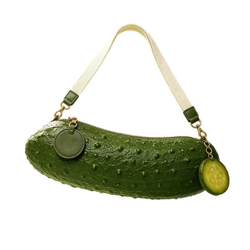 Cucumber Crossbody Bags for Women Shoulder Bag Fashionable Armpit Bag Purse and Handbags Designer Bags Women Bag Сумка Женская image 5