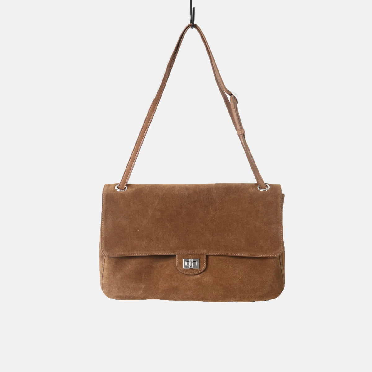 Genuine Leather Shoulder Bag Women Large Capacity Flap Bag Real Cowhide Turn Lock Crossbody Handbags Work Satchel Ladies Purses image 10