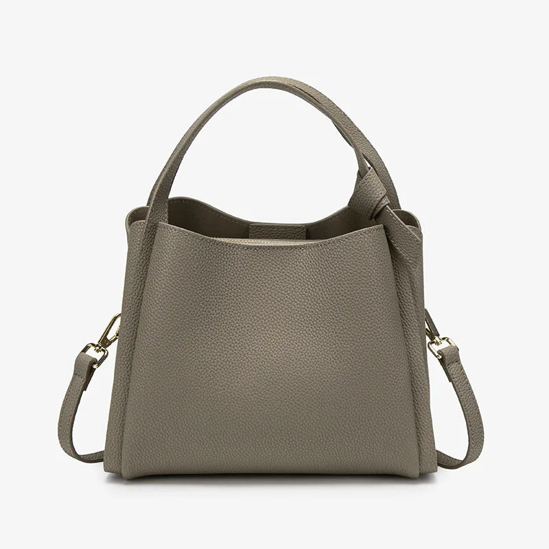 Bucket bag for women, 2026 spring/summer new style, textured large capacity hand-held shoulder crossbody bag image 5