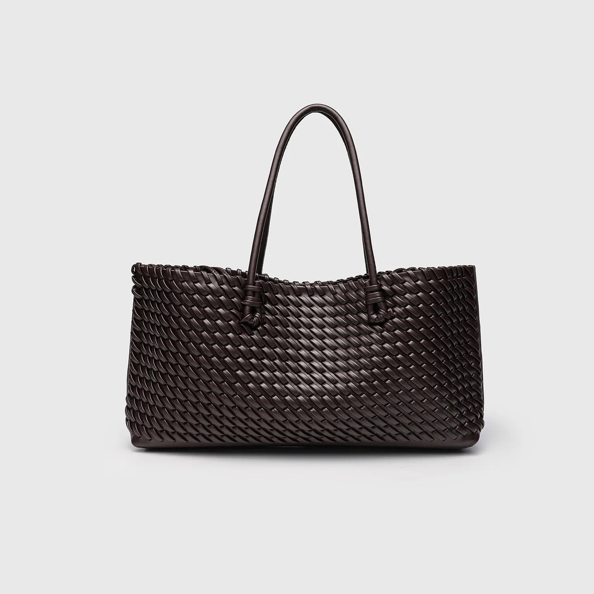 Fashion Design Woven Shopper Bag Top Handle Tote Bag Solid Color Women's Handbags Daily Shoulder Bags Commuter Clutch Purse Sac image 8