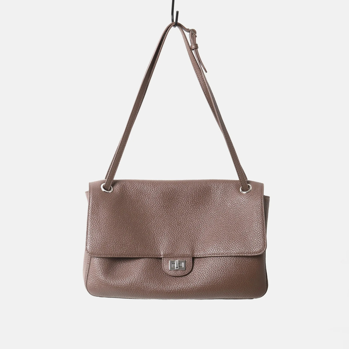 Genuine Leather Shoulder Bag Women Large Capacity Flap Bag Real Cowhide Turn Lock Crossbody Handbags Work Satchel Ladies Purses image 9