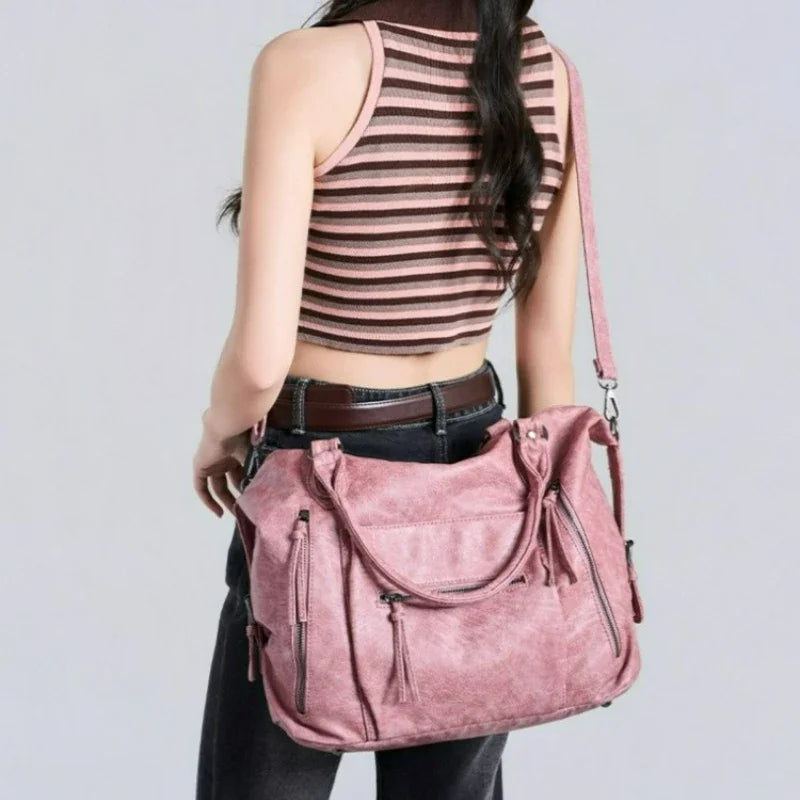 Fashionable Large Capacity Crossbody Bag - New Vintage Style Versatile Handbag for Ladies - Shoulder Bag for Carrying on The Arm image 5