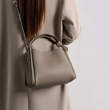 Bucket bag for women, 2026 spring/summer new style, textured large capacity hand-held shoulder crossbody bag image 1