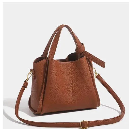 Bucket bag for women, 2026 spring/summer new style, textured large capacity hand-held shoulder crossbody bag image 7