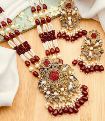 Designer-Handmade-Crush-Stones-Mala-set-2045-Nayab-Jewellery-20048077